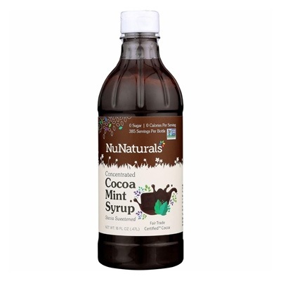Nunaturals cocoa mint syrup